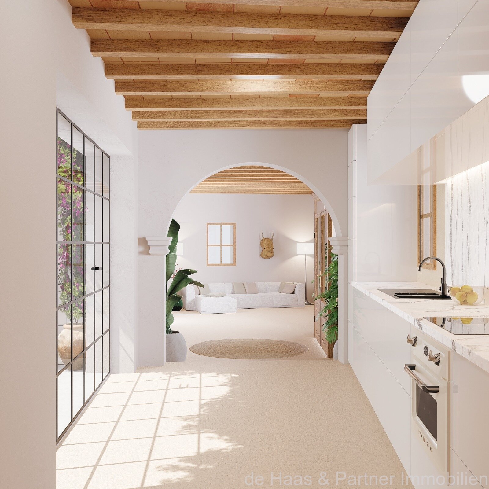 Perfekt saniertes Stadthaus mit Bodega, Dachterrasse und Pool