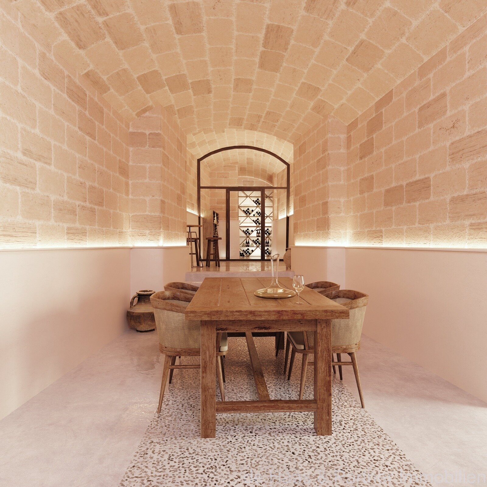 Perfectly renovated townhouse with bodega, roof terrace and pool