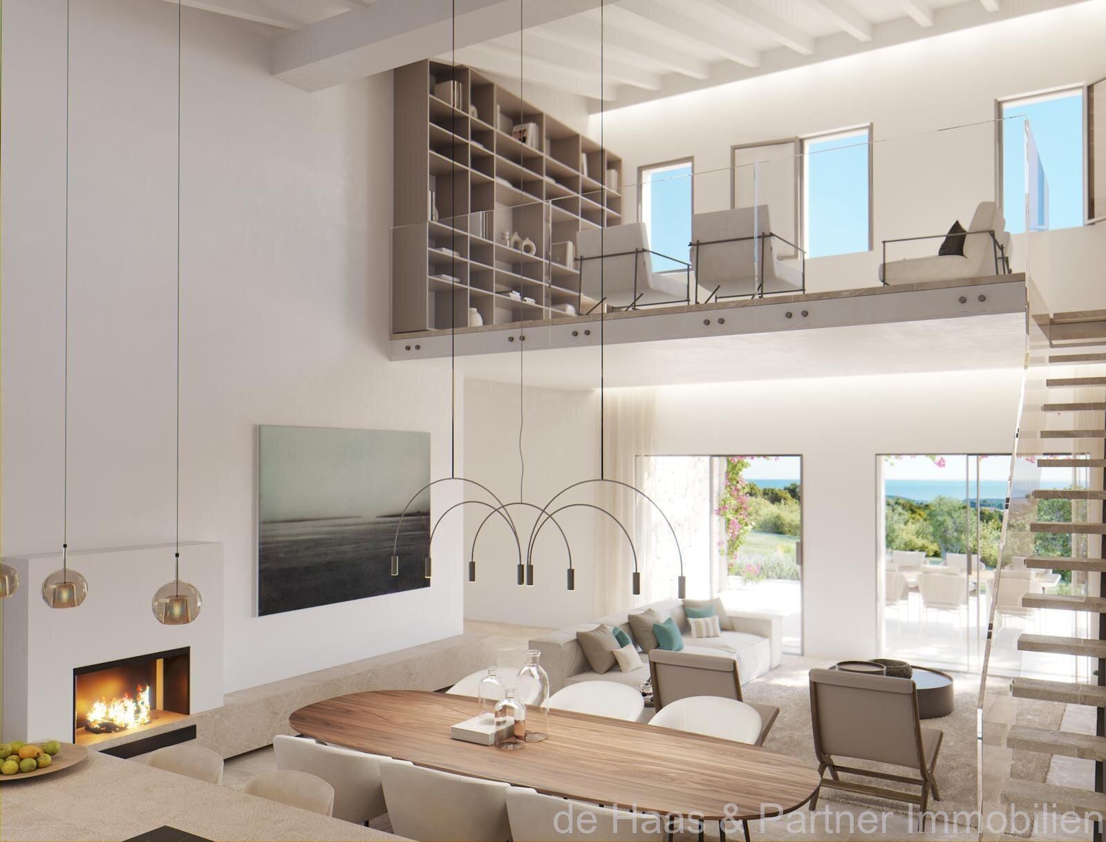 Luxurious finca with sea views in S'Horta and close to the Val d'Or golf course