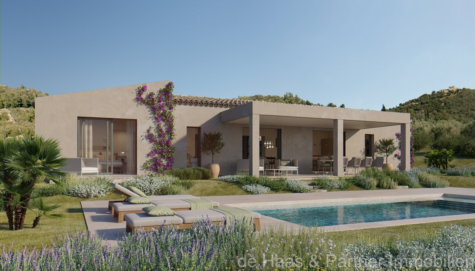 Newly built finca with beautiful views of the Levante mountains