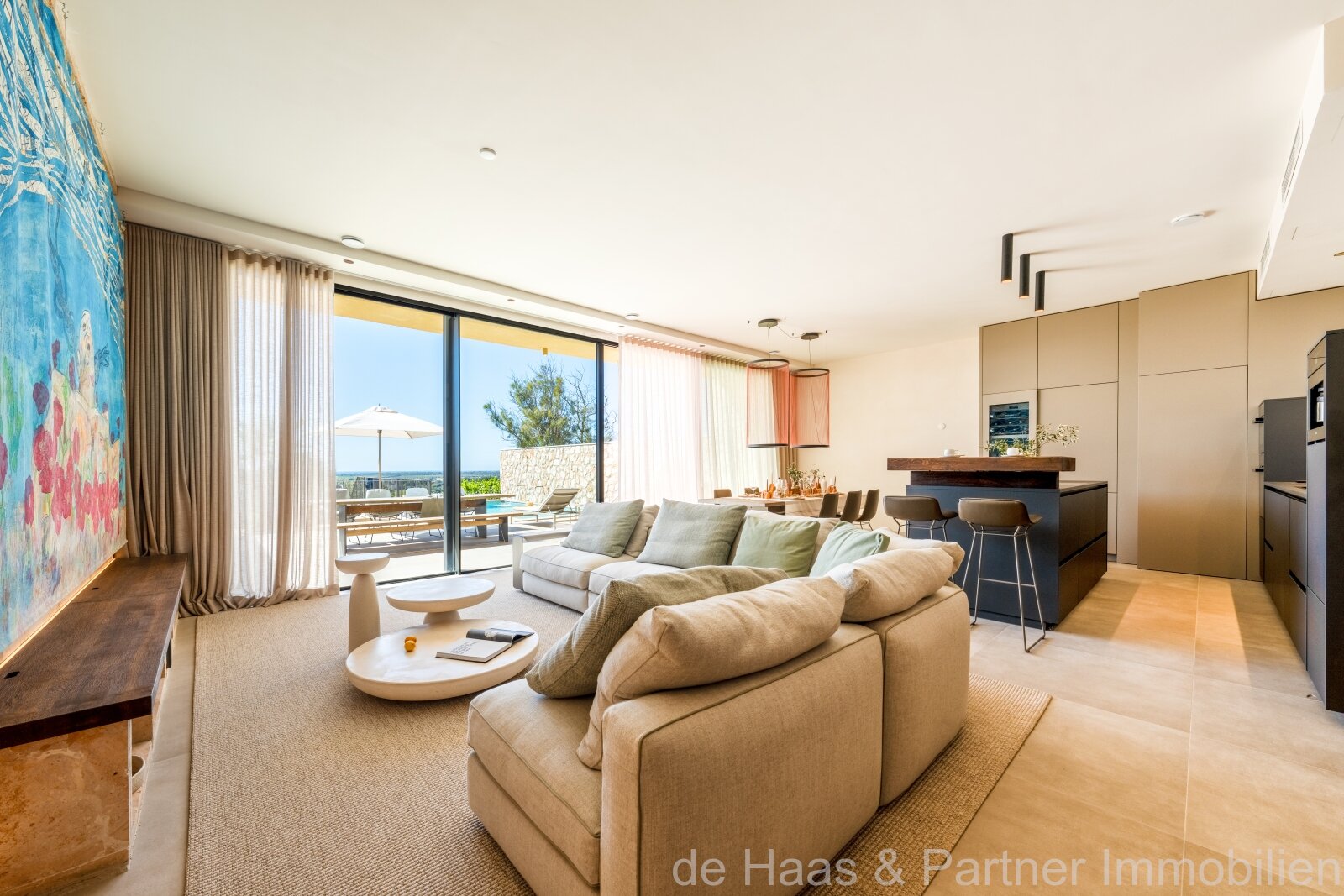 Luxury townhouse near Es Trenc beach with unobstructed sea views and outstanding build quality