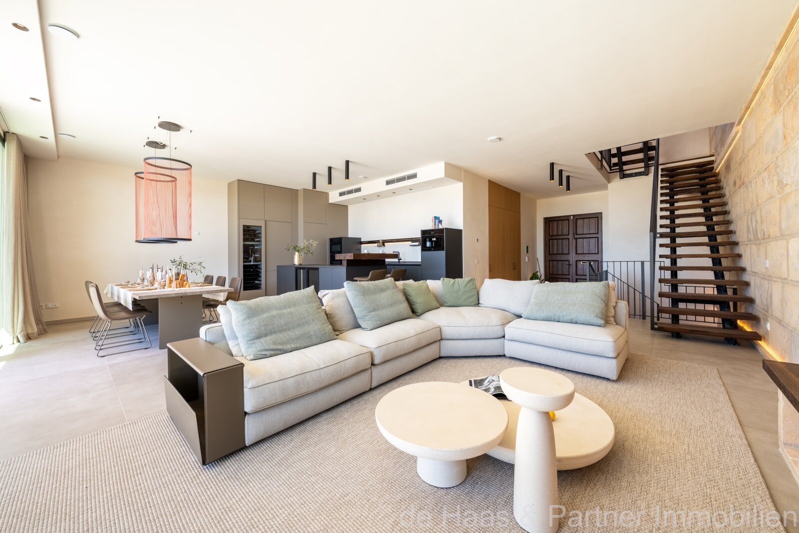 Luxury townhouse near Es Trenc beach with unobstructed sea views and outstanding build quality