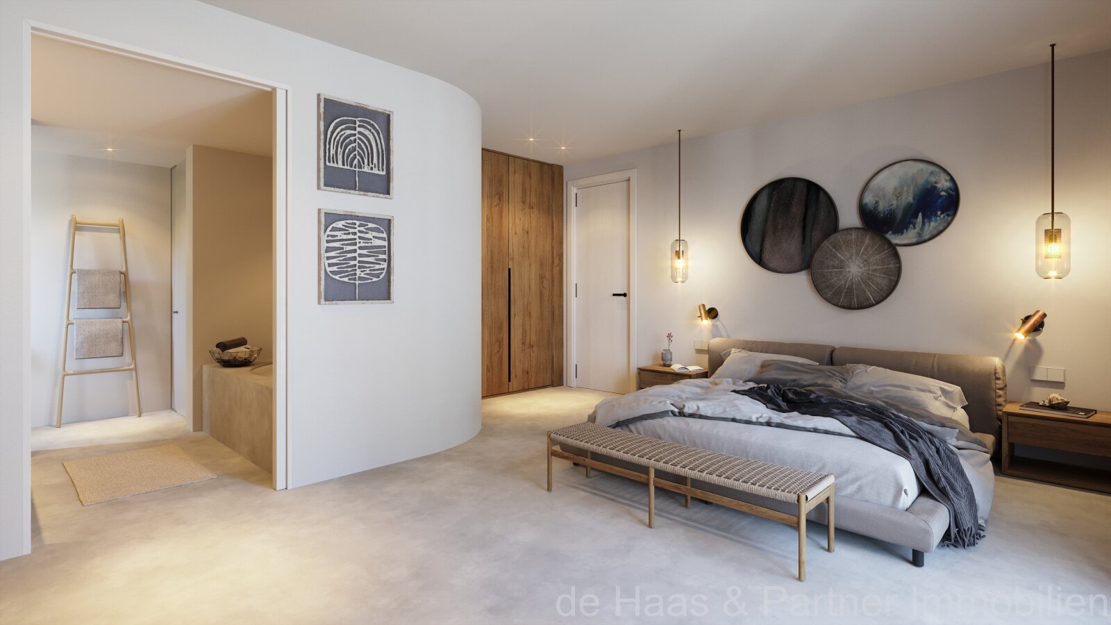 Plot with approved building project, far-reaching views and close to the town