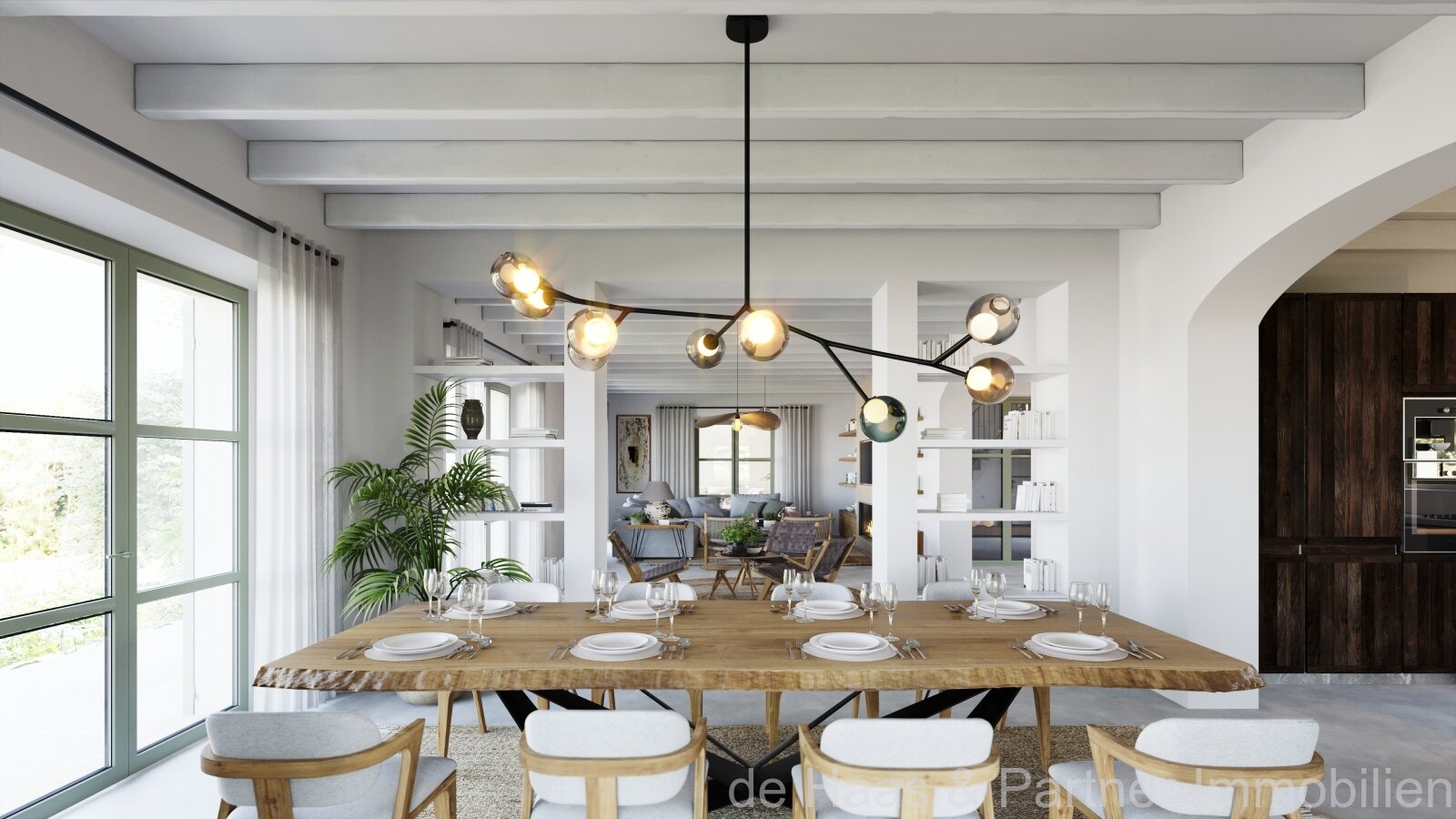 Plot with approved building project, far-reaching views and close to the town