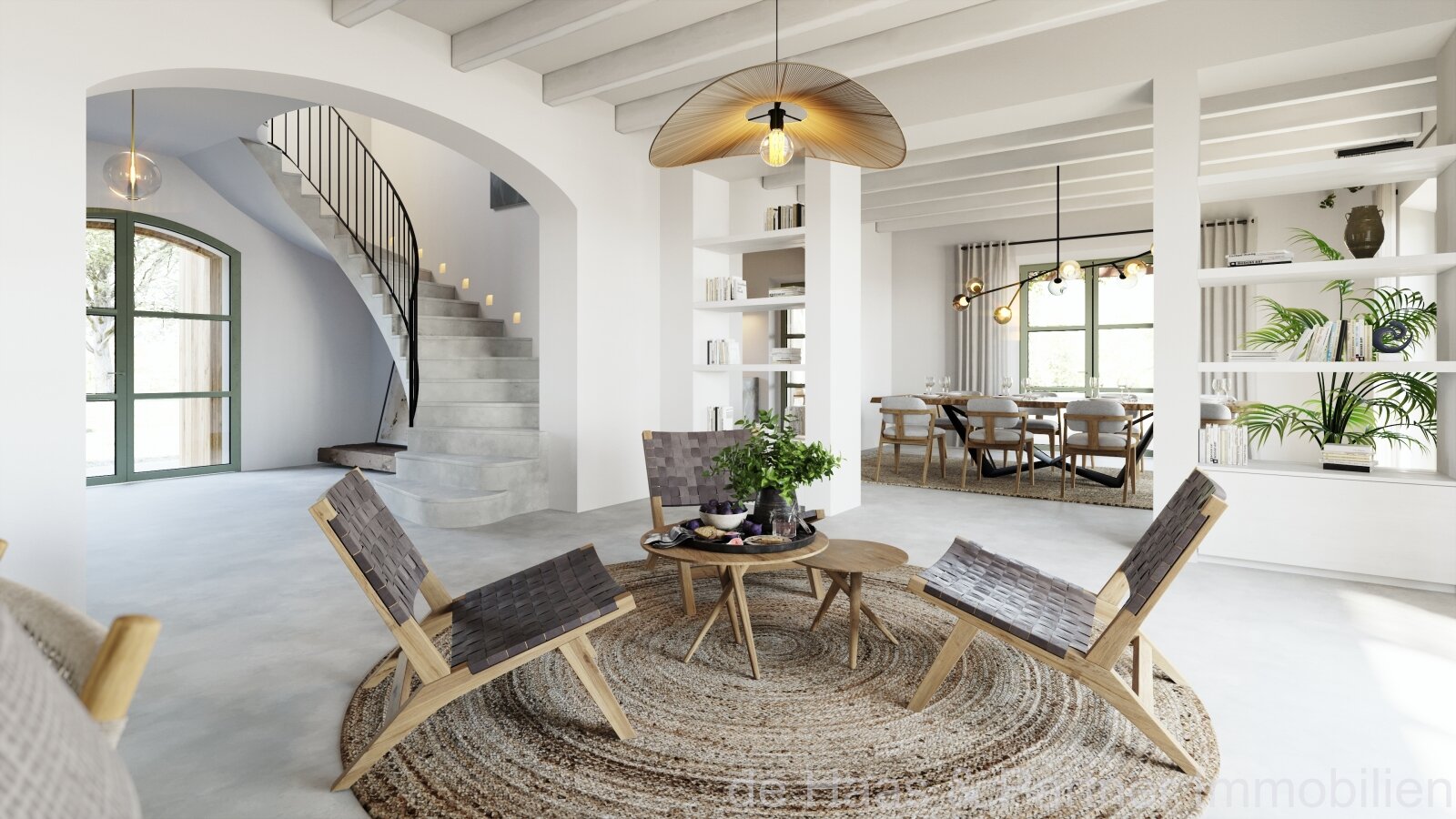 Plot with approved building project, far-reaching views and close to the town