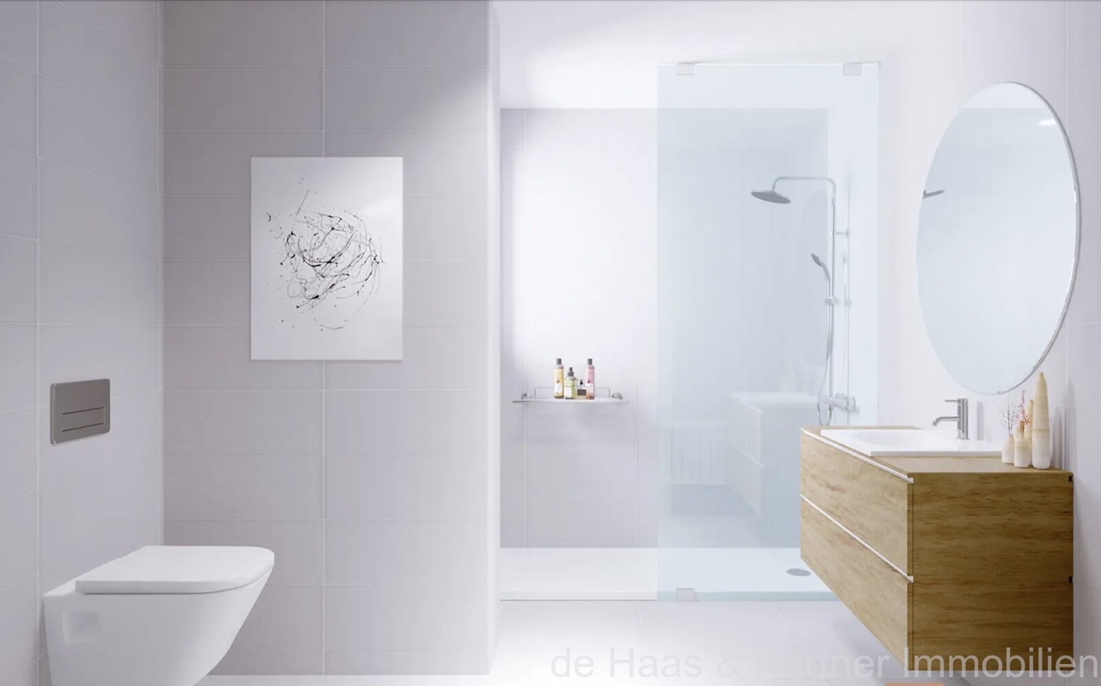 Flats with balcony in a quiet and central location close to the beach