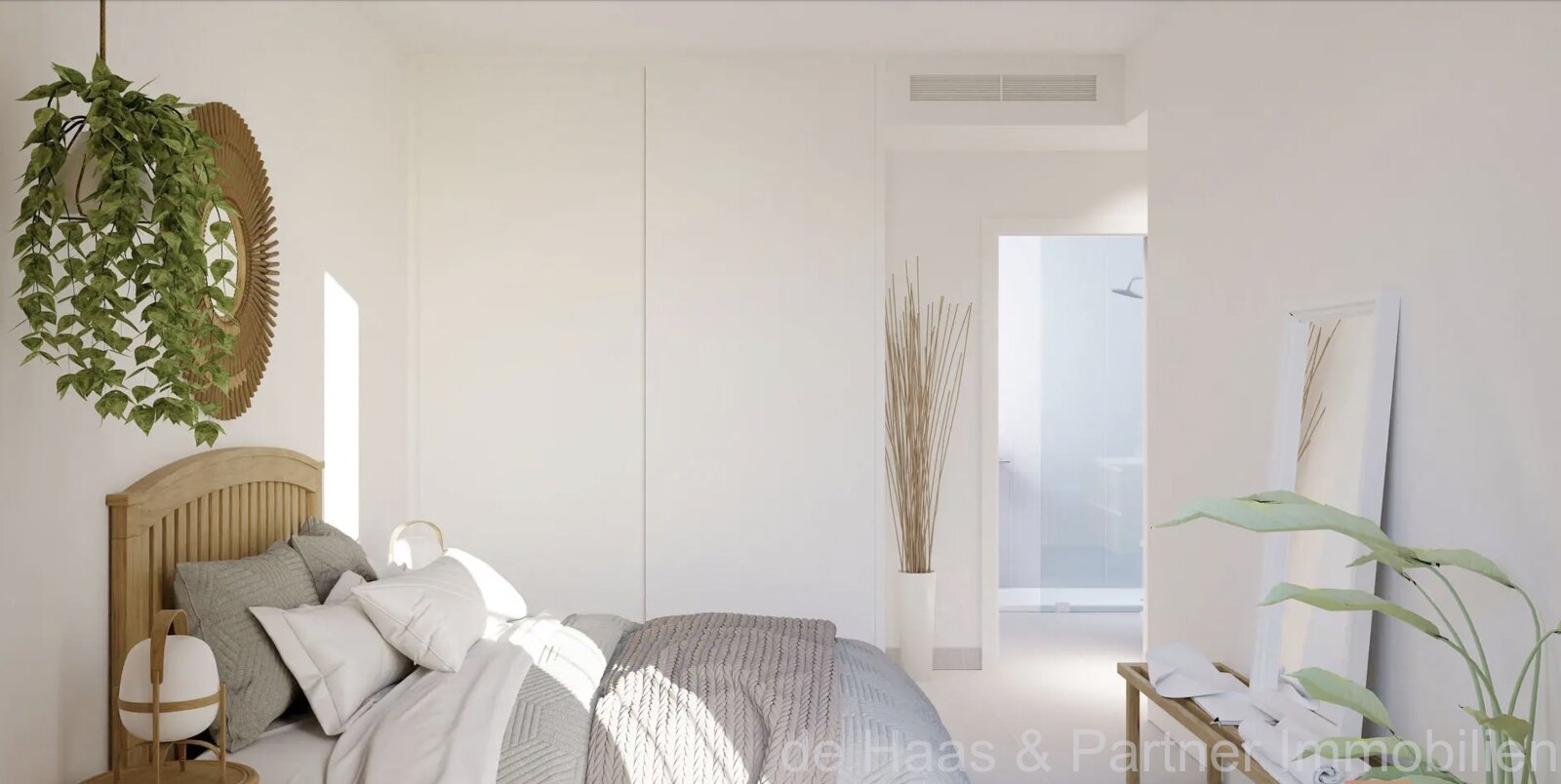 Flats with balcony in a quiet and central location close to the beach