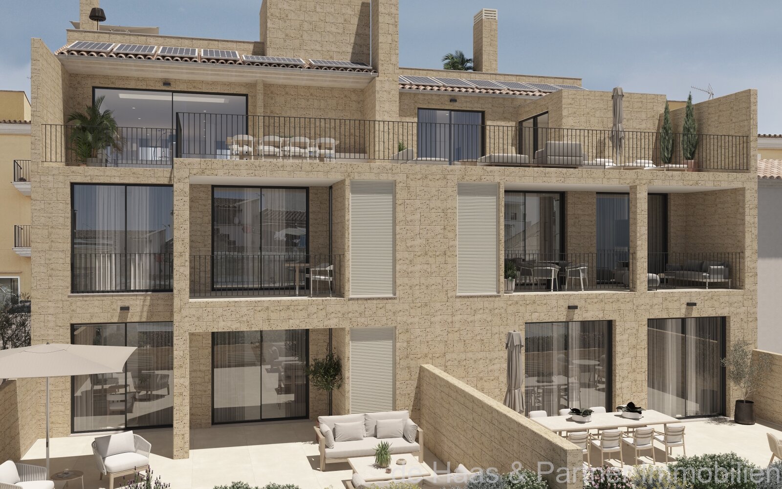 Excellent new-build flats and a penthouse with top-quality construction, underground parking space and lift