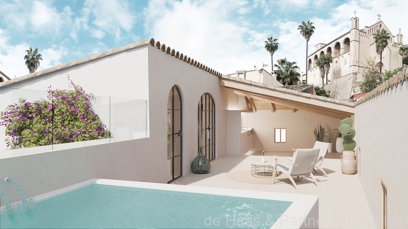 Casa adosada perfectamente renovada con bodega, azotea y piscina