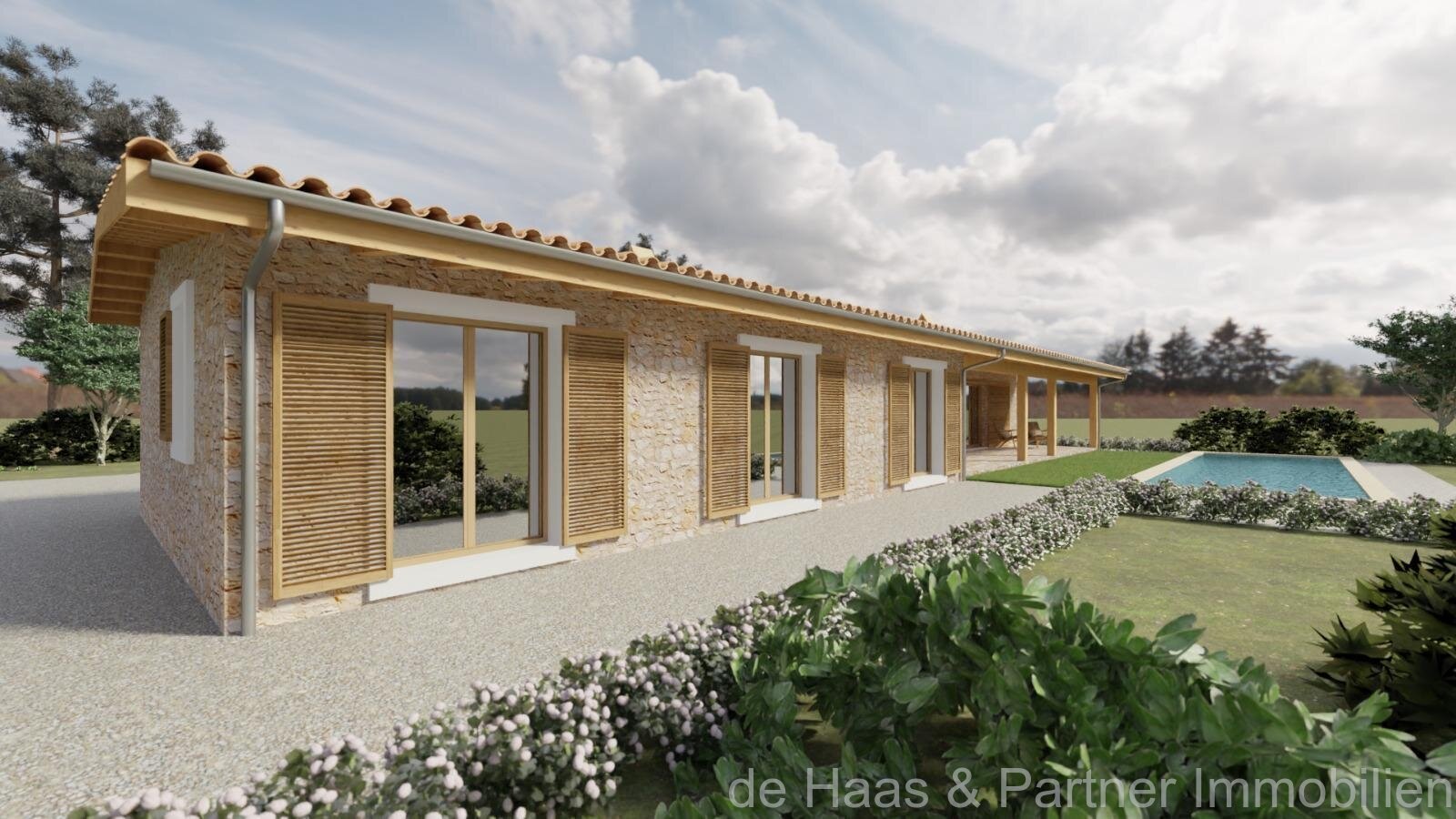 Finca de nueva construcción con hermosas vistas panorámicas a los viñedos cercanos