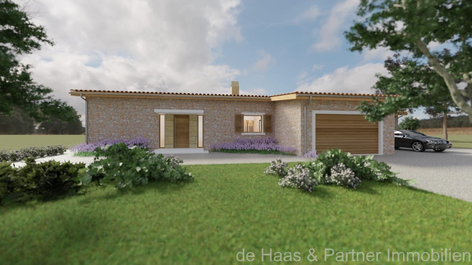 Finca de nueva construcción con hermosas vistas panorámicas a los viñedos cercanos