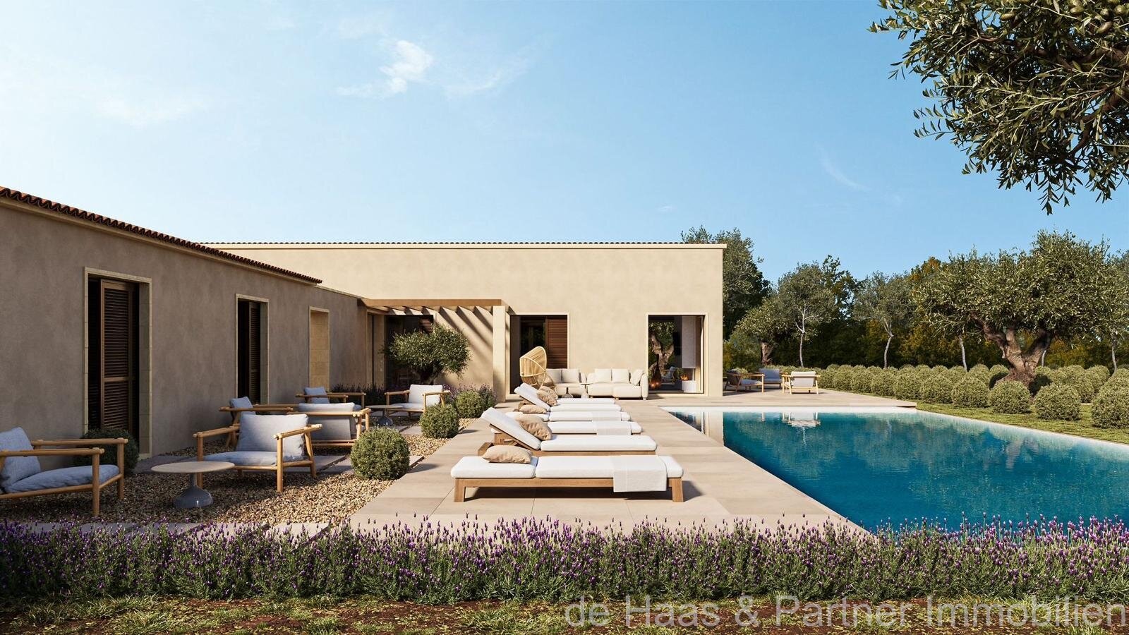 Villa de diseño de primera clase con piscina XL en un paisaje de ensueño 