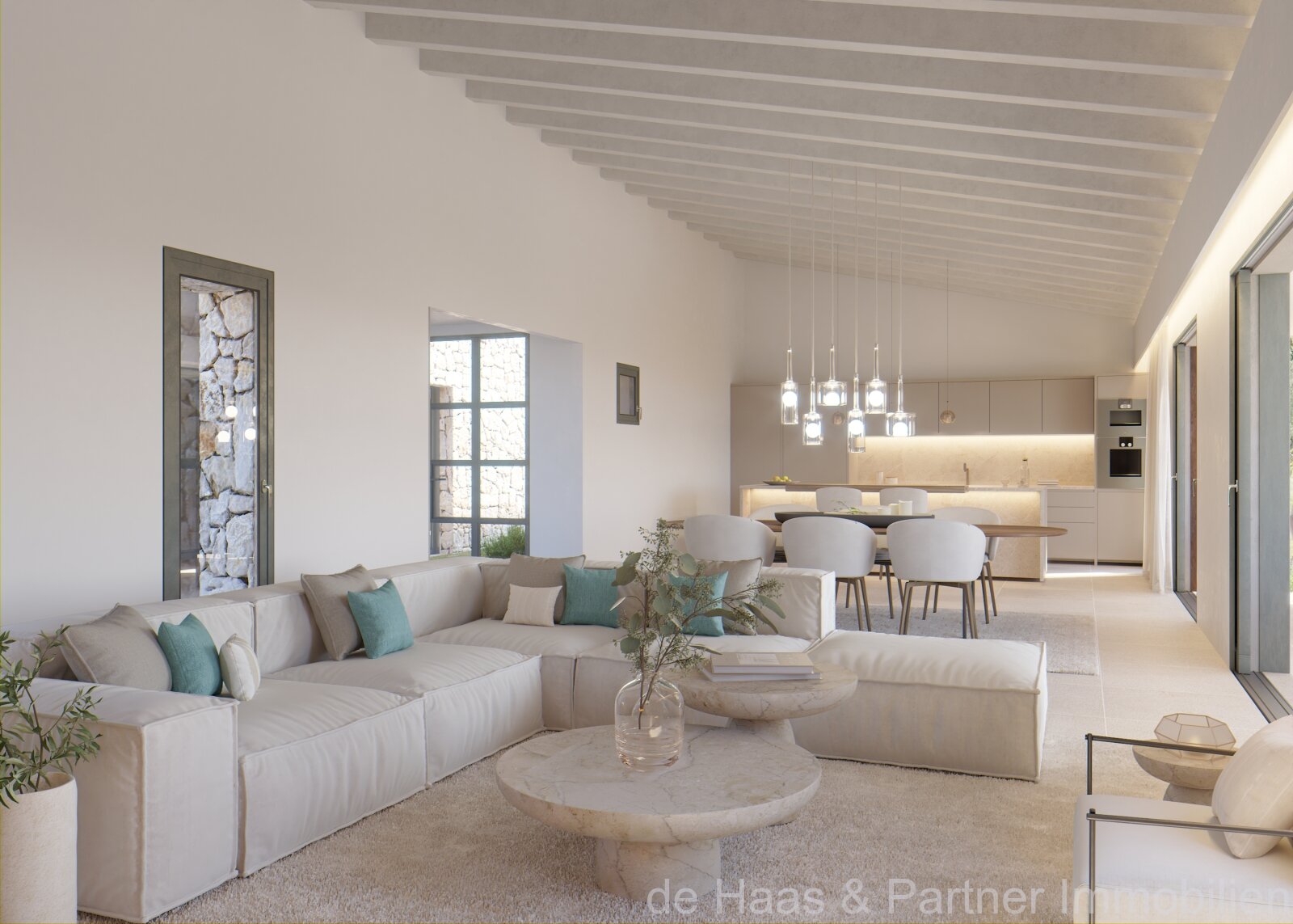 Finca de nueva construcción con hermosas vistas panorámicas a las montañas del Levante