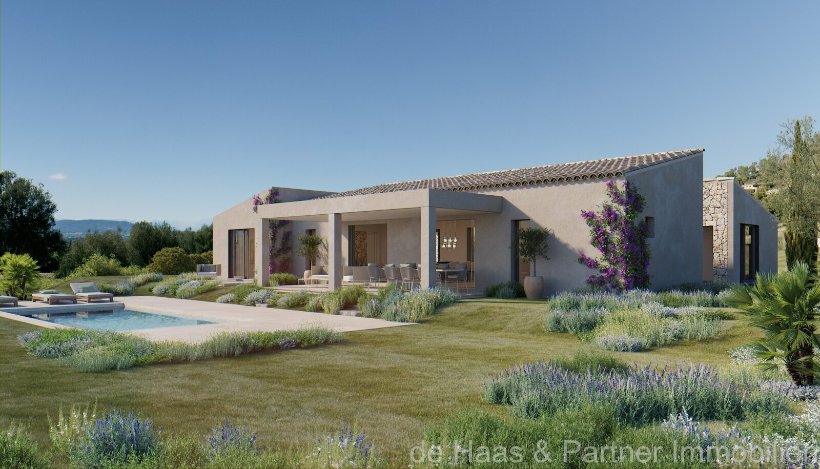 Manacor: Finca de nueva construcción con hermosas vistas panorámicas a las montañas del Levante 