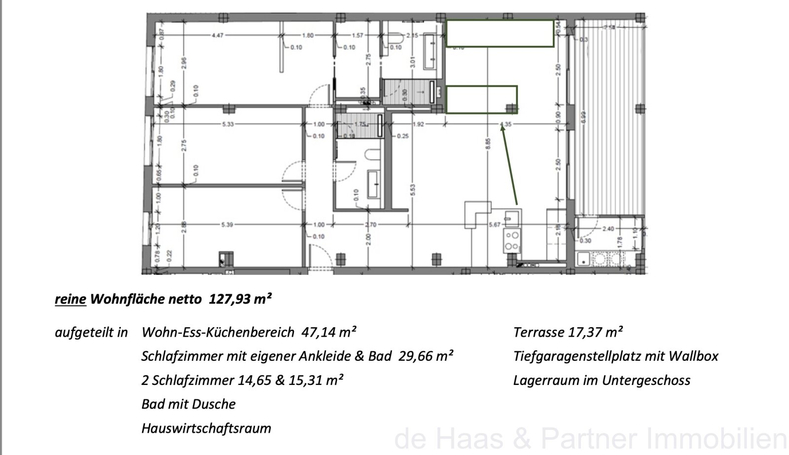 Excelentes apartamentos de nueva construcción y un ático con la mejor calidad de construcción, plaza de aparcamiento subterráneo y ascensor