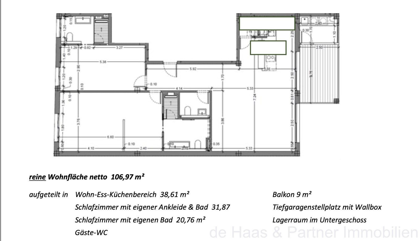 Excelentes apartamentos de nueva construcción y un ático con la mejor calidad de construcción, plaza de aparcamiento subterráneo y ascensor